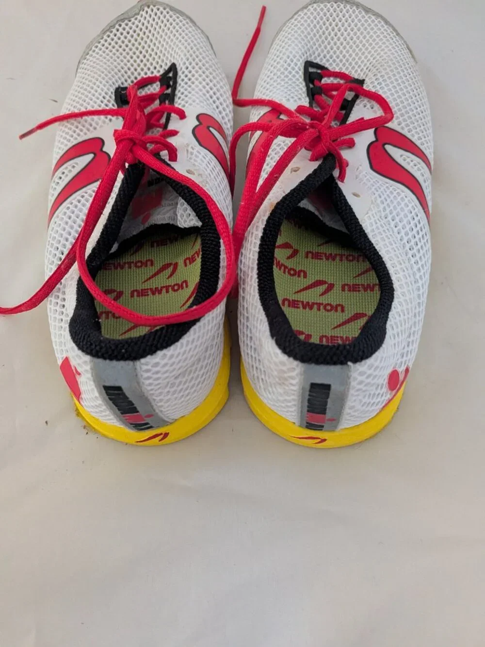 Newton Ironman Men's Running Shoes White red Yellow US 9.5